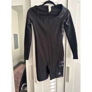 H&M black long sleeve jumpsuit.